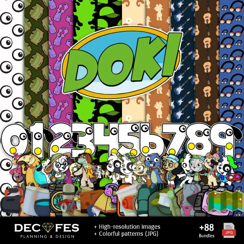 Scrapbook Doki - Disegni stampabili per manualitÃ