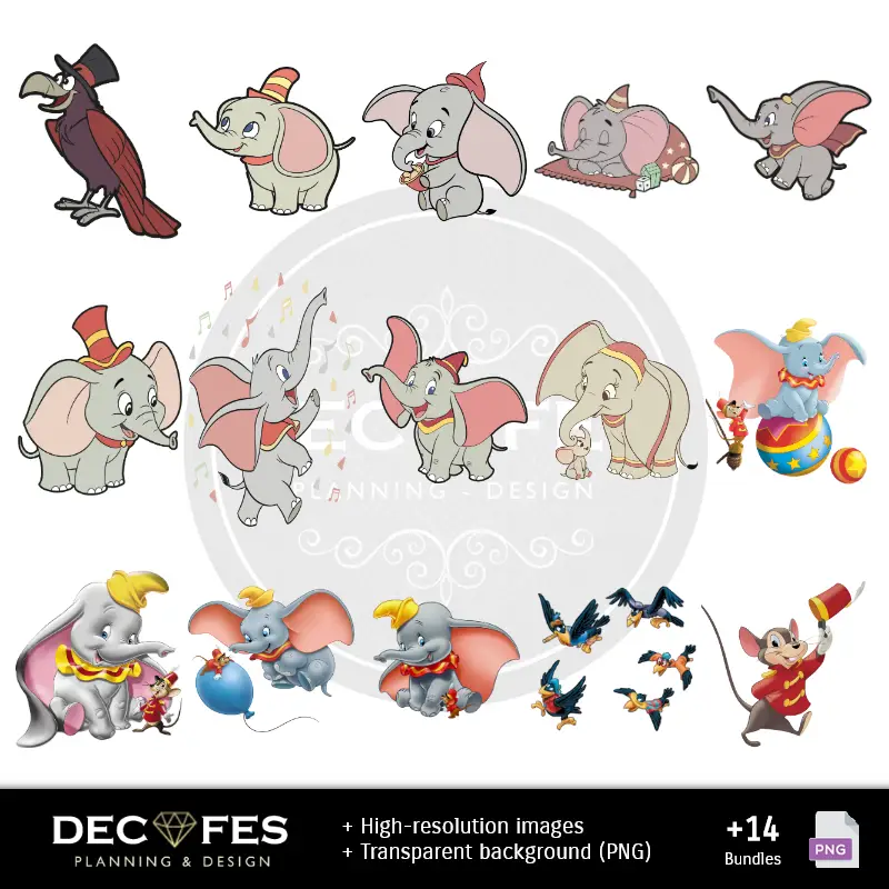 Personajes | Scrapbook Dumbo - Designs Imprimíveis para Manualidades