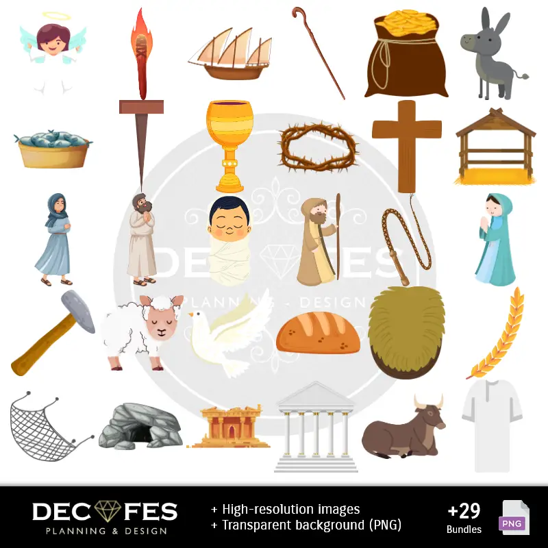 Accesorios | Scrapbook Semana Santa - Designs Imprimíveis para Manualidades