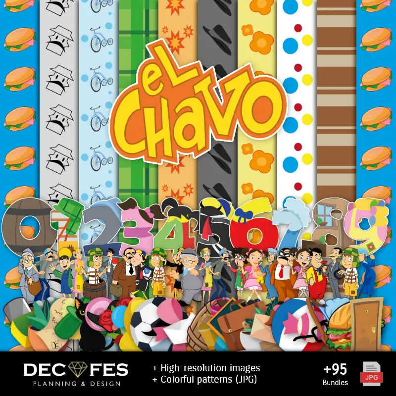 Scrapbook El Chavo del 8 - Diseños Imprimibles para Manualidades
