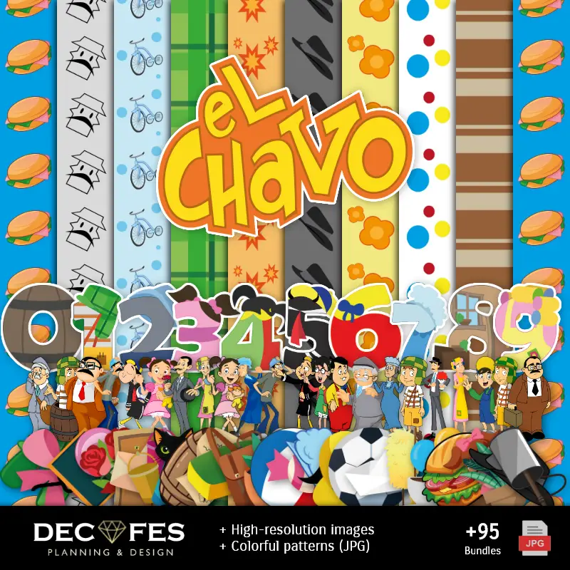 Personajes | Scrapbook O Chavo de 8 - Designs Imprimíveis para Manualidades