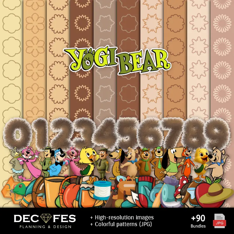 Scrapbook El Oso Yogi - Conceptions imprimables pour les manuels