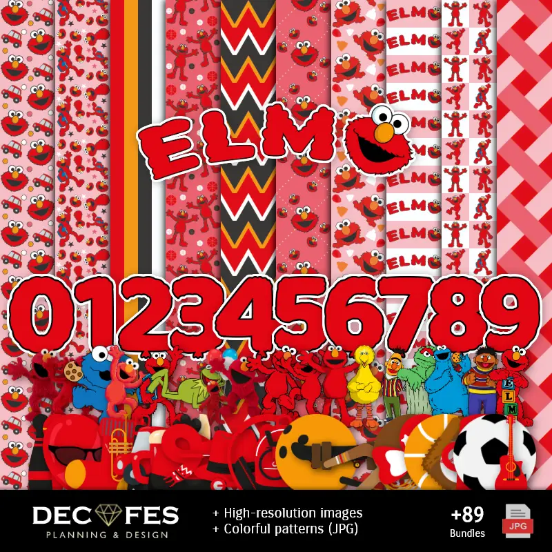 Personajes | Scrapbook Elmo - Diseños Imprimibles para Manualidades