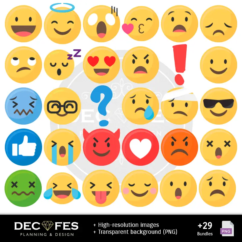 Accesorios | Scrapbook Emojis Emoticones - Disegni stampabili per manualitÃ