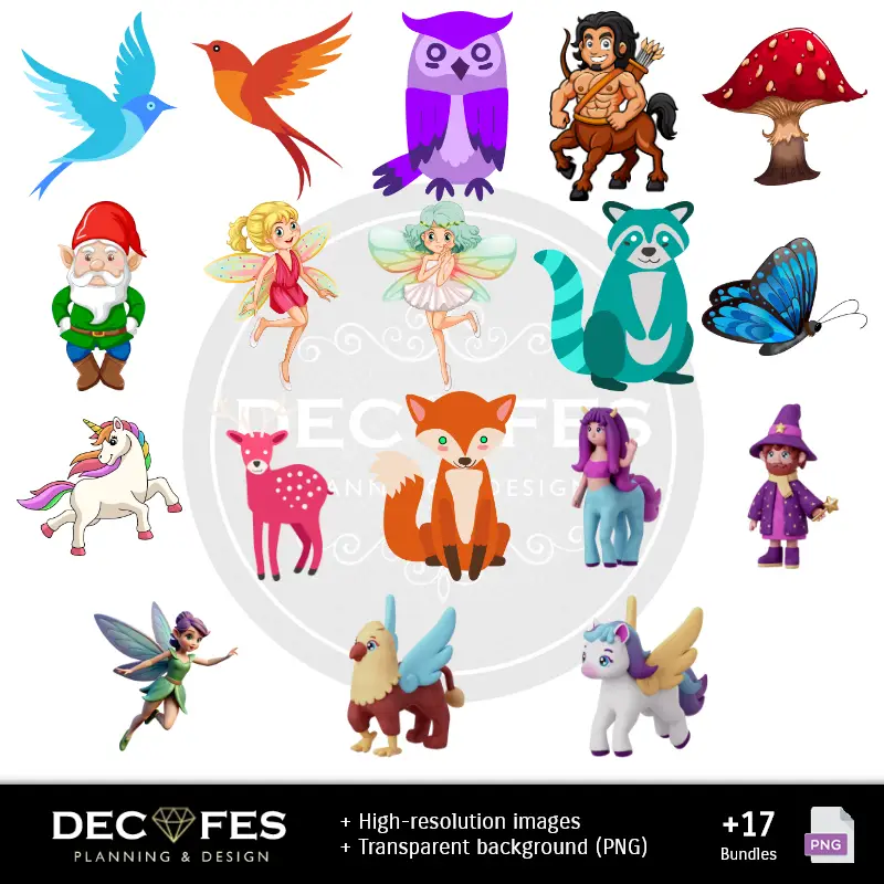 Personajes | Scrapbook Enchanted Forest - Disegni stampabili per manualitÃ