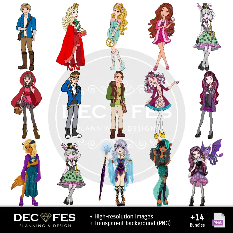 Accesorios | Scrapbook Ever After High - Designs Imprimíveis para Manualidades