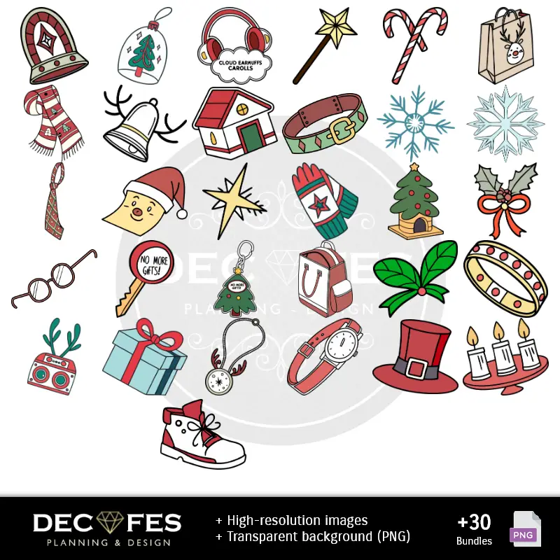 Accesorios | Scrapbook Feliz Navidad - Diseños Imprimibles para Manualidades