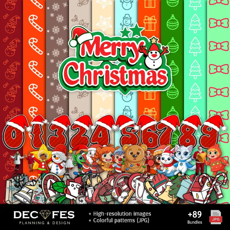 Fondos | Scrapbook Feliz Navidad - Diseños Imprimibles para Manualidades