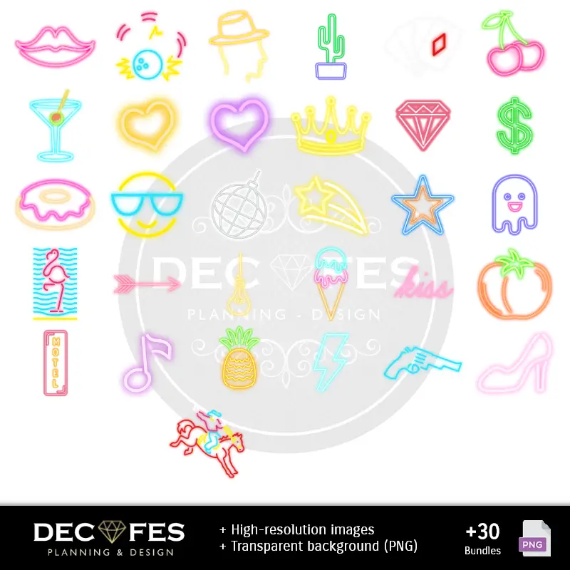 Accesorios | Scrapbook Fiesta Neon - 手工可打印设计