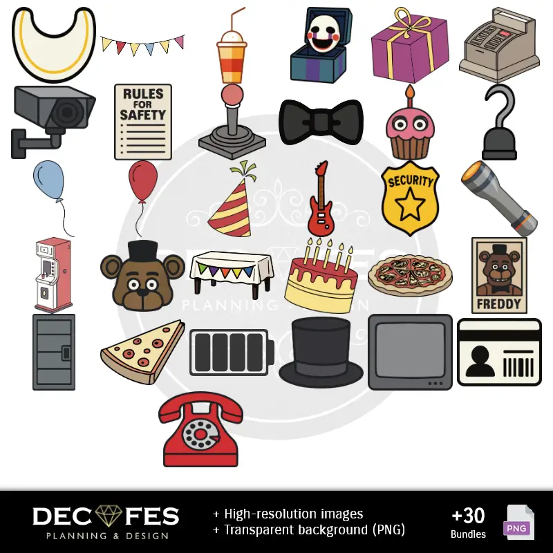 Accesorios | Scrapbook Cinque notti a Freddy's - Disegni stampabili per manualitÃ
