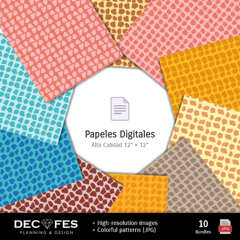 Collages | Scrapbook Giraffes - Disegni stampabili per manualitÃ