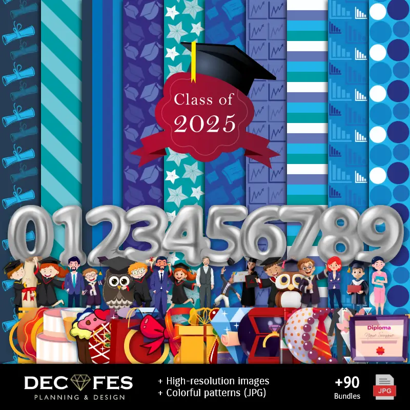 Scrapbook Graduación Promoción - Diseños Imprimibles para Manualidades