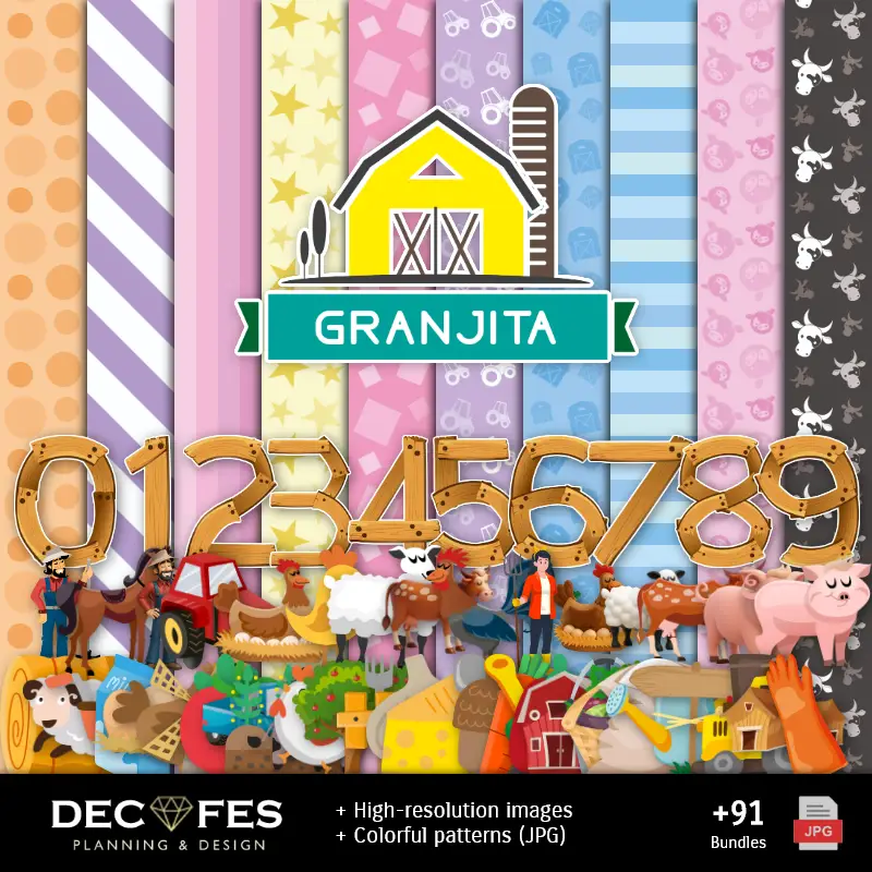 Accesorios | Scrapbook Granjita - Conceptions imprimables pour les manuels