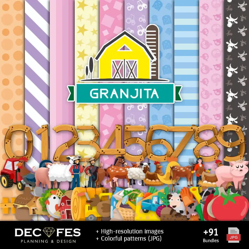 Scrapbook Granjita - Disegni stampabili per manualitÃ