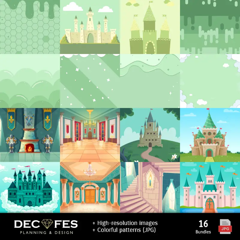 Fondos | Scrapbook Osito Príncipe Verde - Designs Imprimíveis para Manualidades