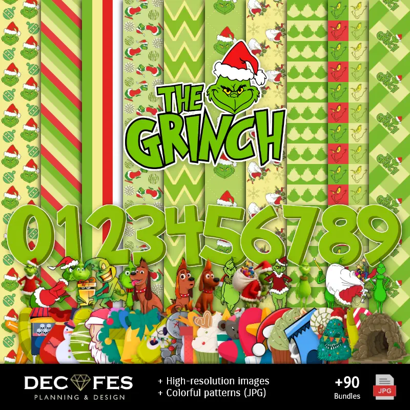 Personajes | Scrapbook Grinch - 可打印的手工设计