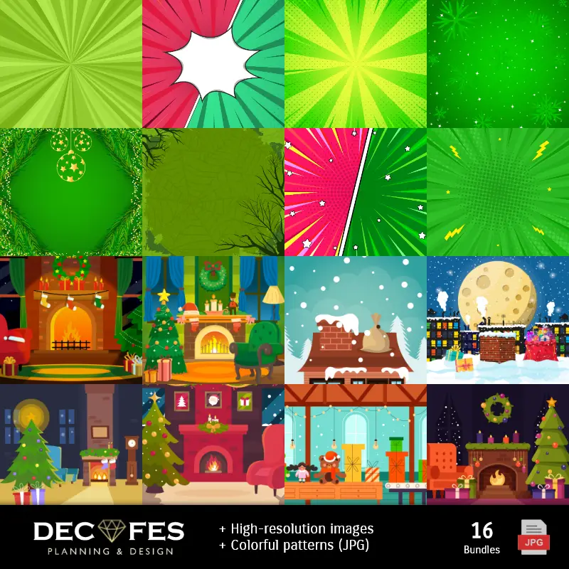 Fondos | Scrapbook Grinch - Designs Imprimíveis para Manualidades