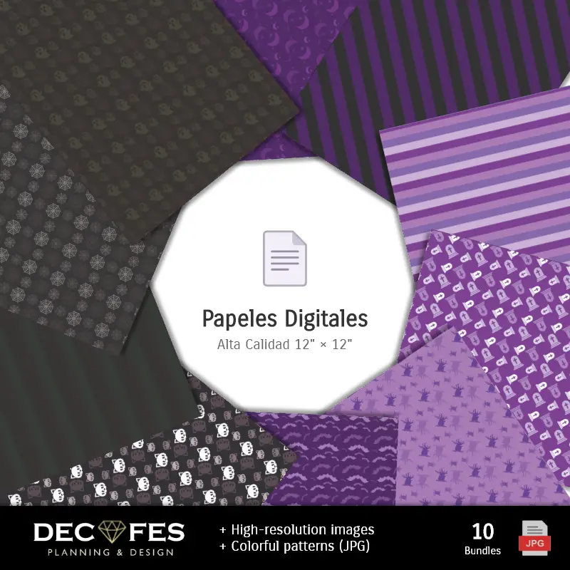 Collages | Schrapbook 万圣节 - 可打印的手工设计