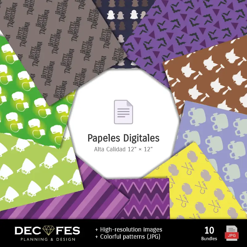 Collages | Scrapbook Hotel Transvania - Printable Designs for Manualities