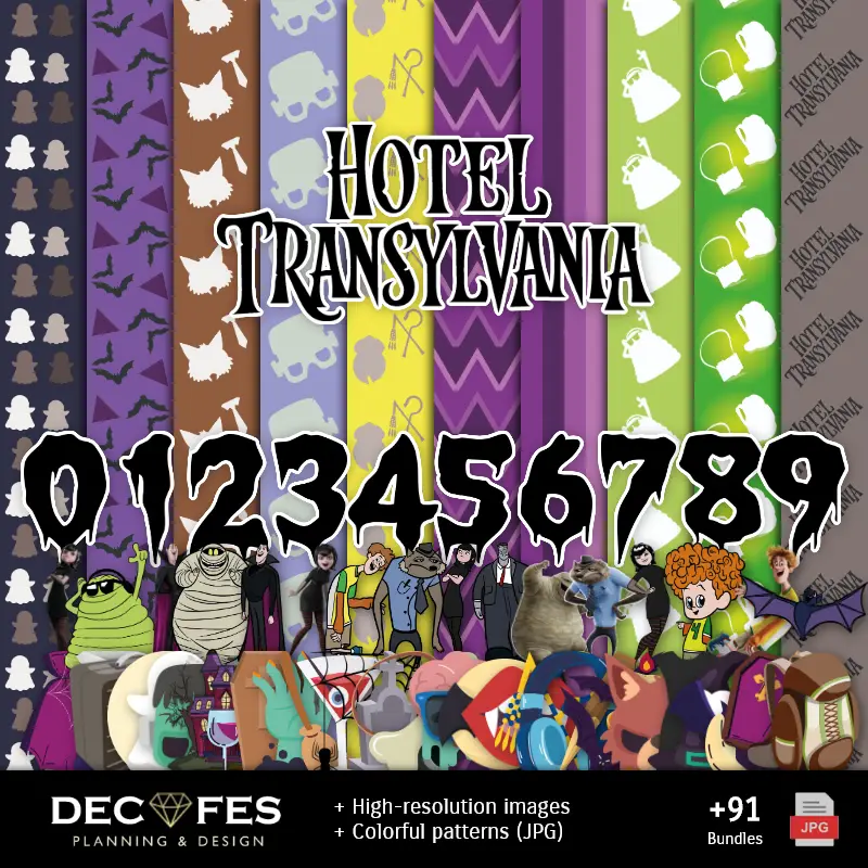 Scrapbook Hotel Transylvania - Diseños Imprimibles para Manualidades