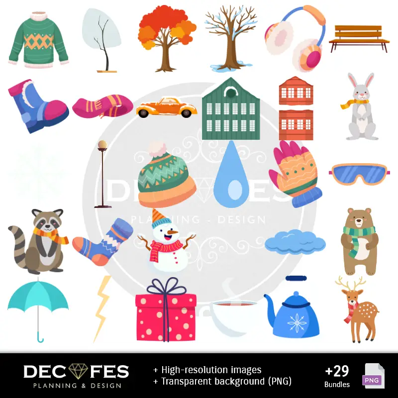 Personajes | Scrapbook Invierno - Diseños Imprimibles para Manualidades