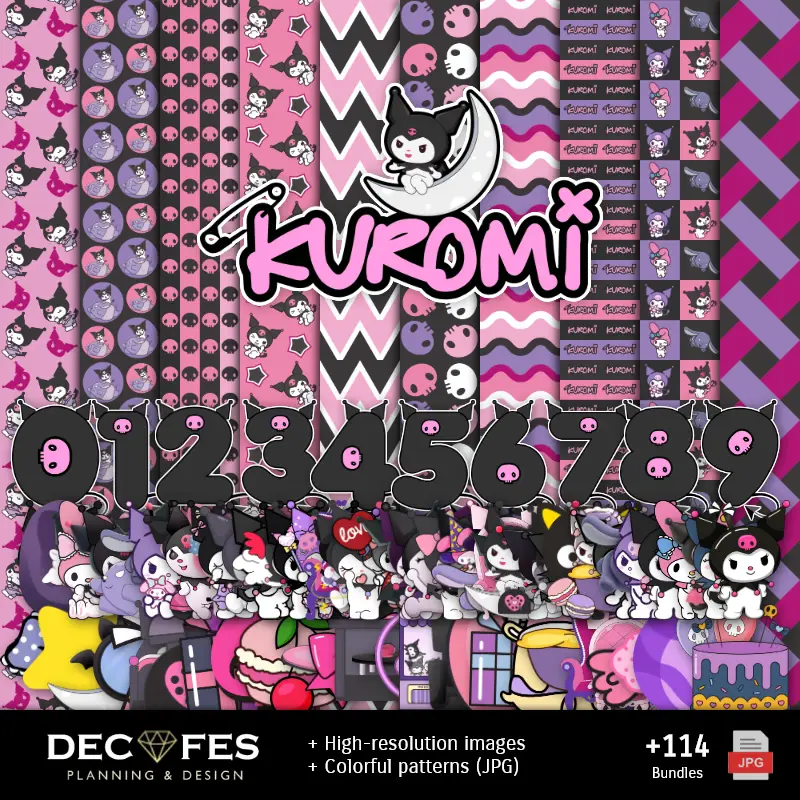 Personajes | Scrapbook Kuromi - 可打印的手工设计