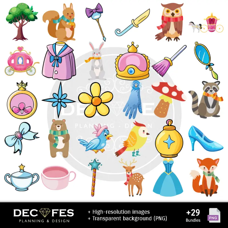 Accesorios | Scrapbook La Cenicienta - Diseños Imprimibles para Manualidades