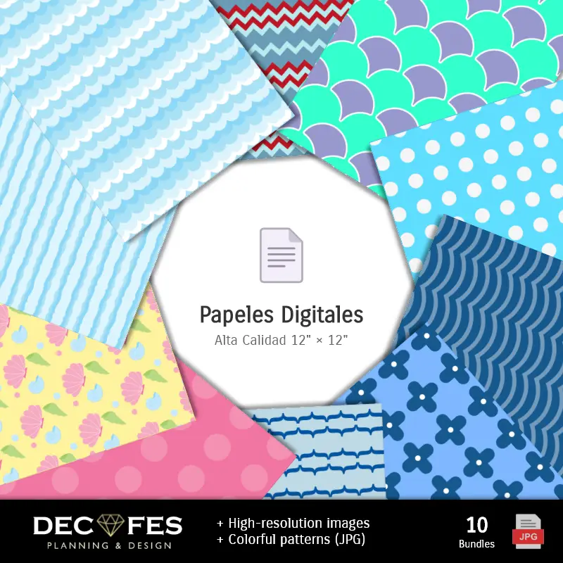 Collages | Scrapbook La Sirenita Ariel - Dessins imprimables pour les manuels