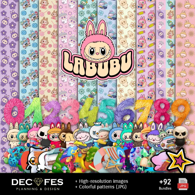 Scrapbook Labububu - Printable Designs for Manuals