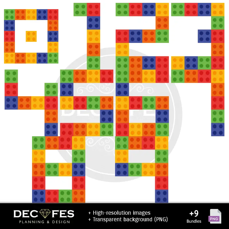 Fondos | Scrapbook Lego - Designs Imprimíveis para Manualidades