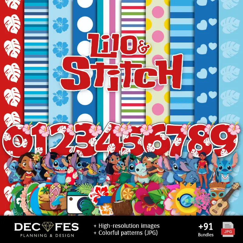 Scrapbook Lilo e Stitch - Disegni stampabili per manualitÃ