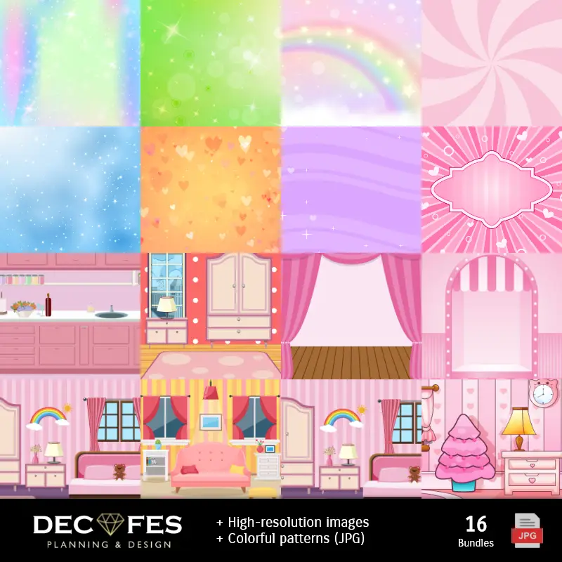 Fondos | Scrapbook LOL Surprise - Diseños Imprimibles para Manualidades