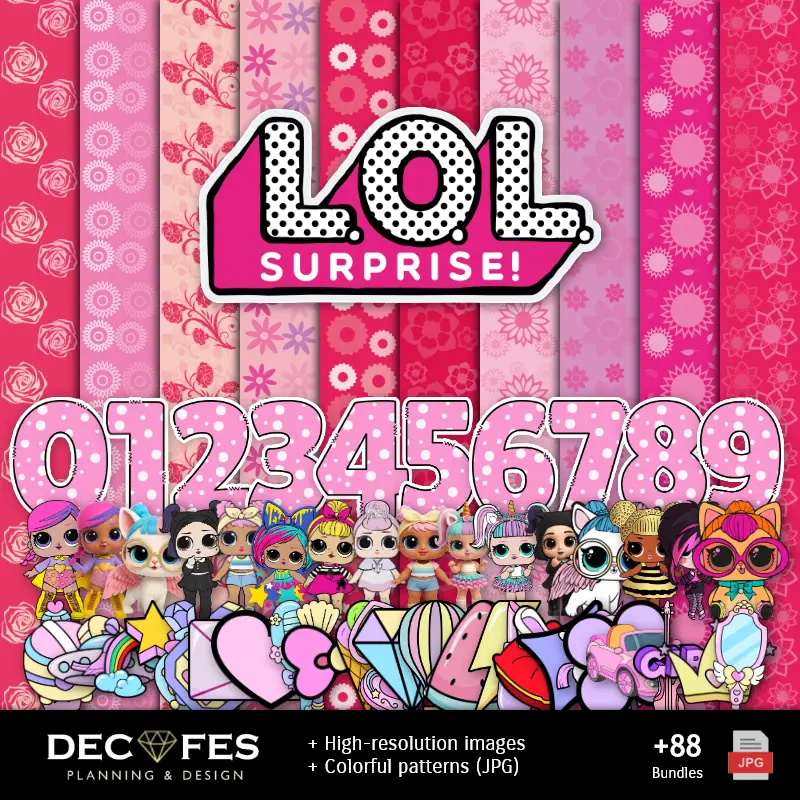 Personajes | Scrapbook LOL Surprise - Diseños Imprimibles para Manualidades