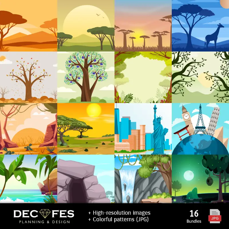 Fondos | Scrapbook Madagascar - Disegni stampabili per manuali