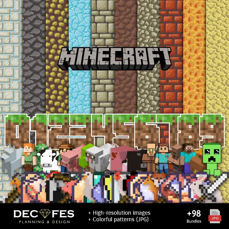 Scrapbook Minecraft - Disegni stampabili per manualitÃ