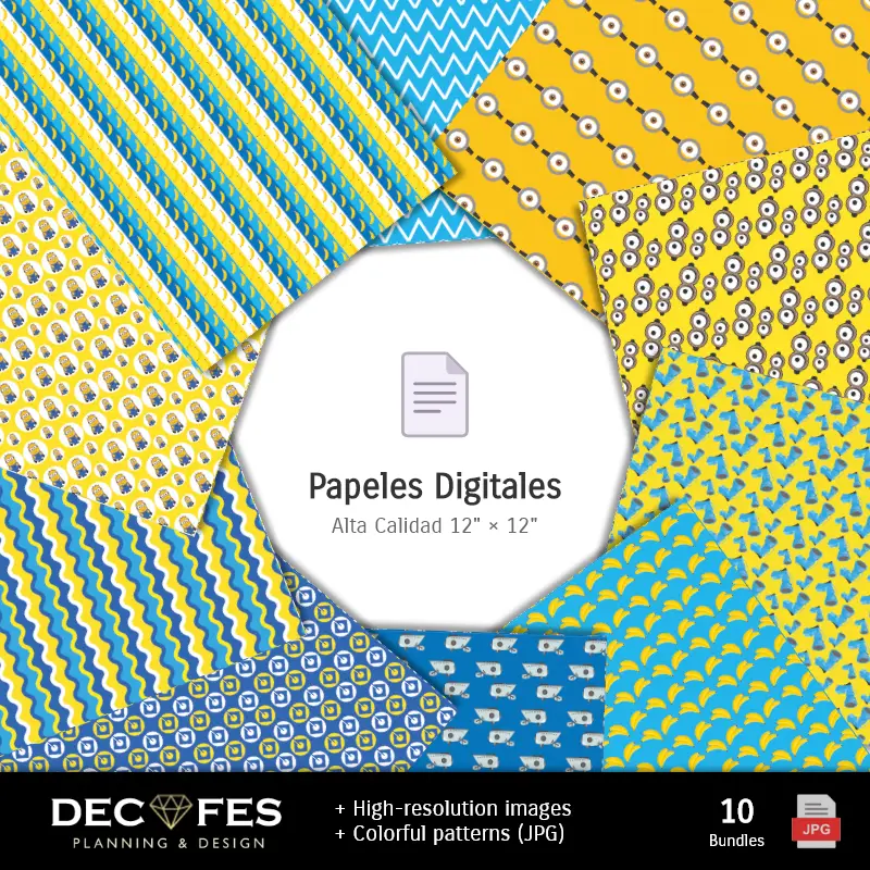 Collages | Minions Scrapbook - Disegni stampabili per manualitÃ