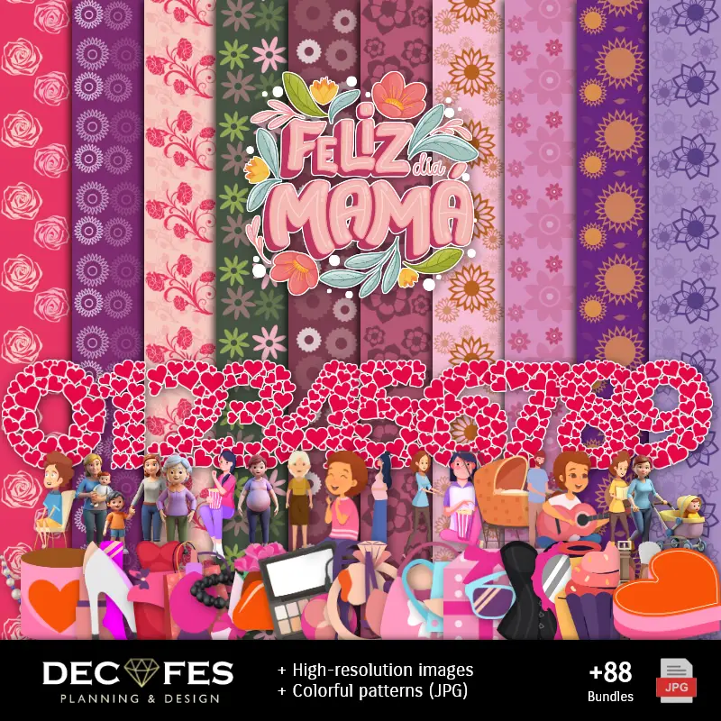 Scrapbook Festa della mamma - Disegni stampabili per manualitÃ