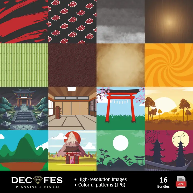 Fondos | Scrapbook Naruto - Conceptions imprimables pour les manuels