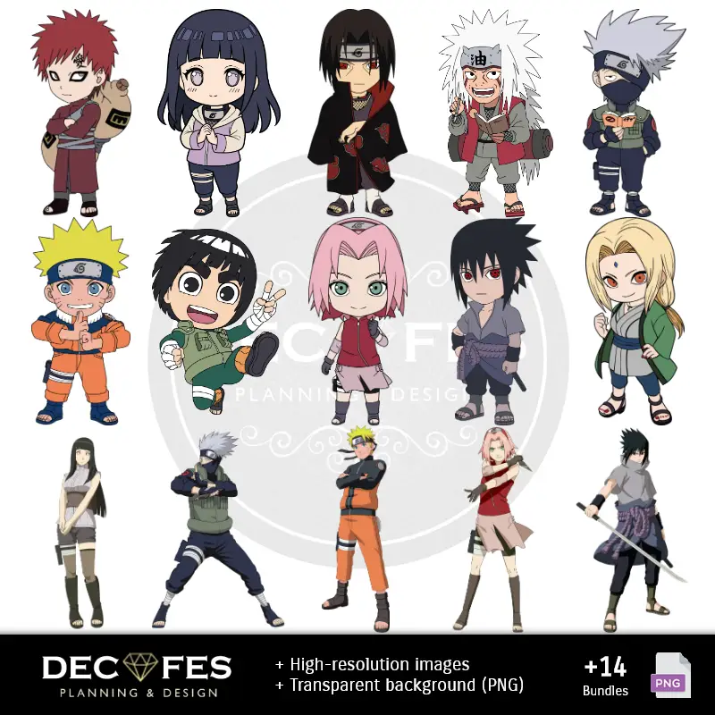 Personajes | Scrapbook Naruto - Diseños Imprimibles para Manualidades