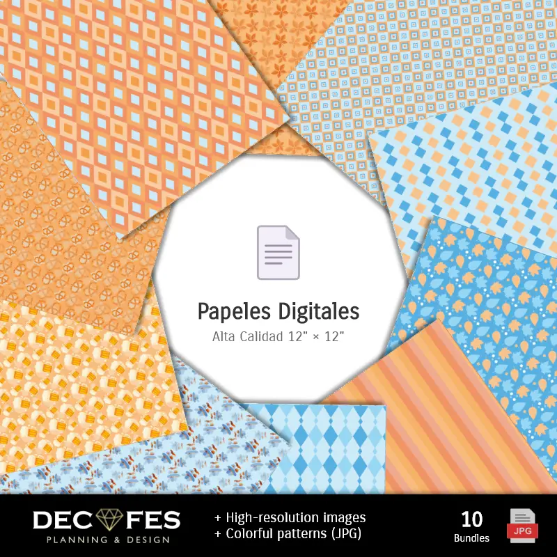 Collages | Scrapbook Octoberfest - Diseños Imprimibles para Manualidades