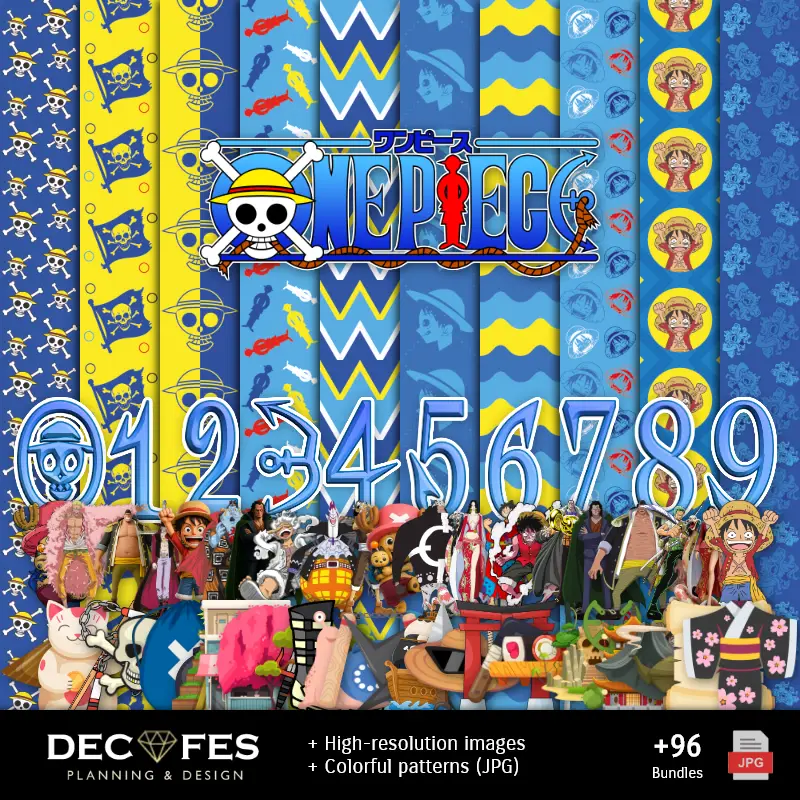 Scrapbook One Piece - Conceptions imprimables pour les manuels
