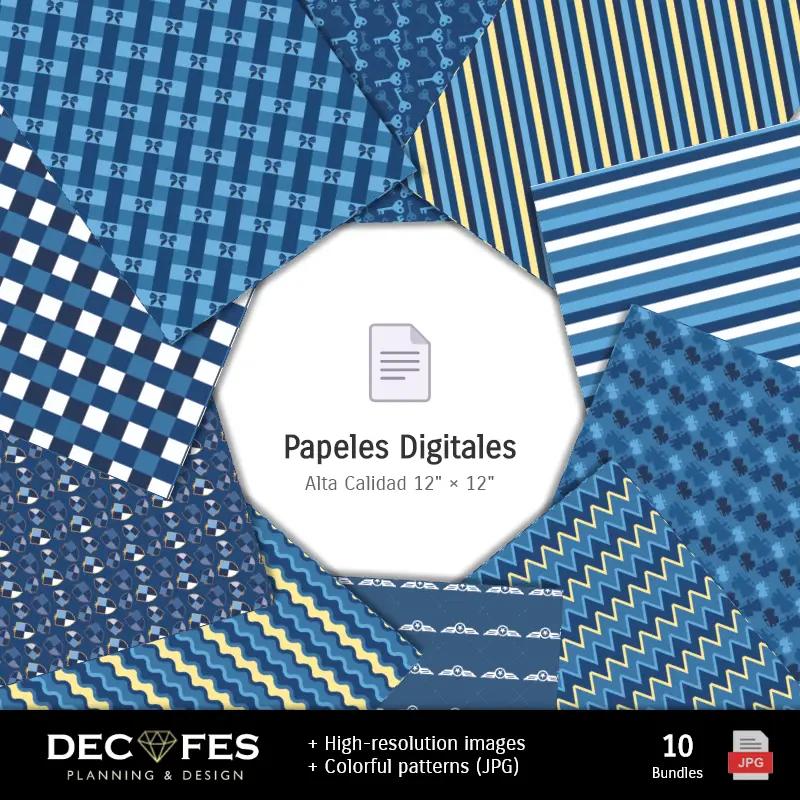 Collages | Scrapbook Osito Príncipe Azul - Diseños Imprimibles para Manualidades