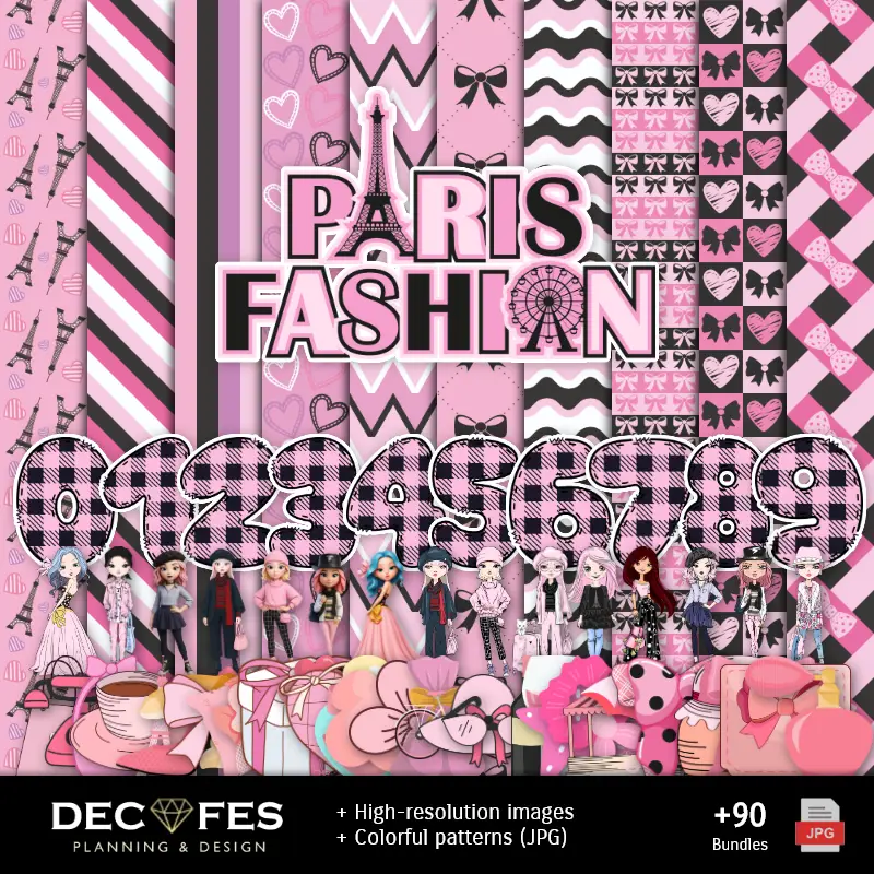 Scrapbook París - Diseños Imprimibles para Manualidades