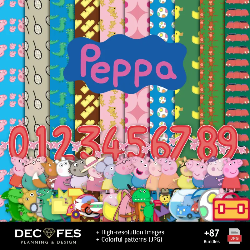 Scrapbook Peppa Pig - Diseños Imprimibles para Manualidades