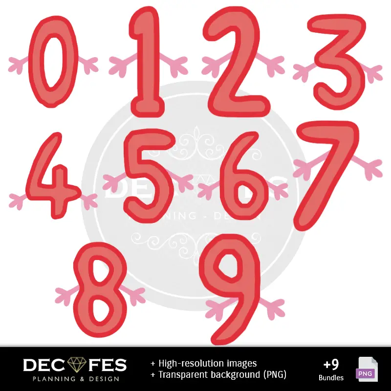 Números Temáticos | स्क्रैपबुक पेप्पा पिग - मैनुअलिटी के लिए प्रिंट करने योग्य डिजाइन