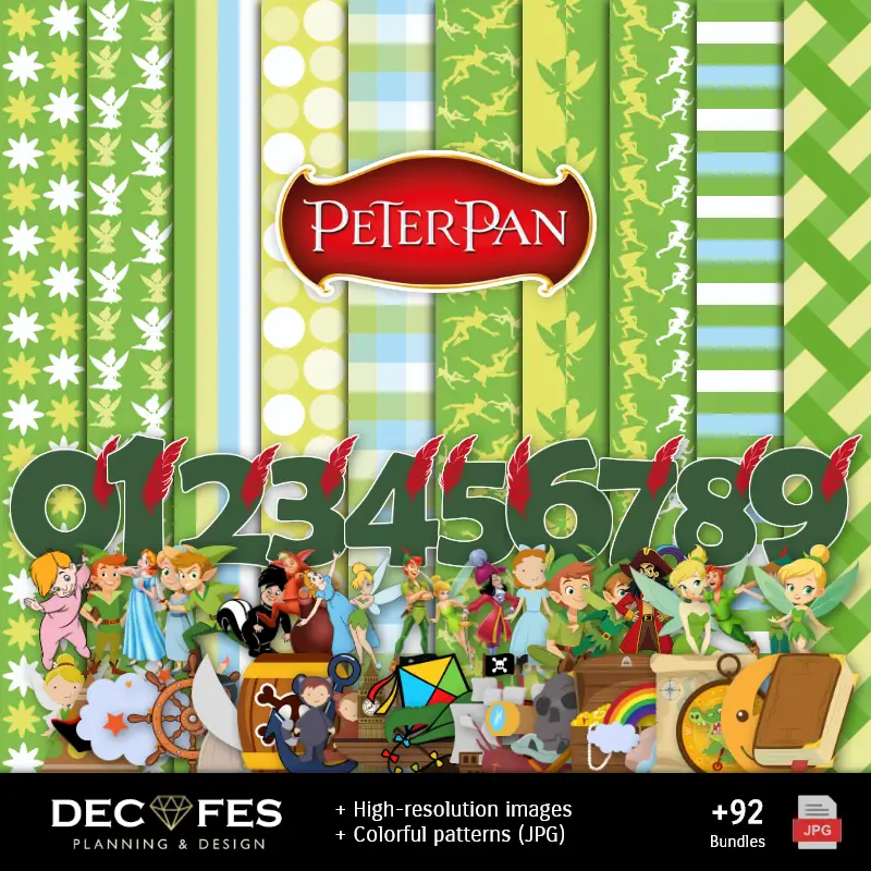 Скрапбук Питер Пэн Печатные конструкции для руководств