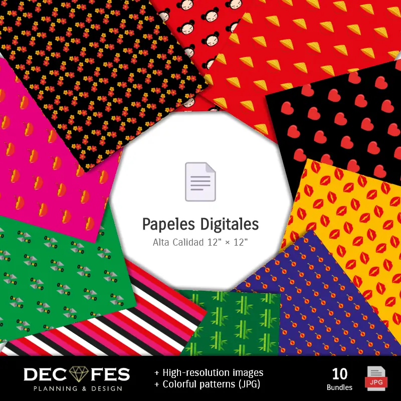 Collages | Scrapbook Pucca - Diseños Imprimibles para Manualidades