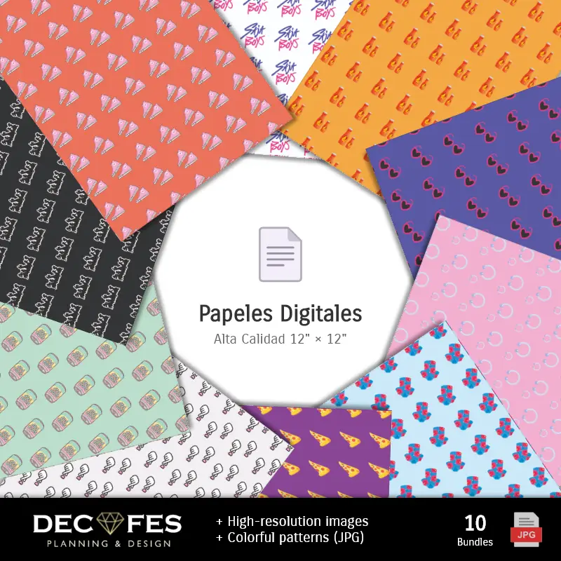 Collages | स्क्रैपबुक साजा बॉयज़ - शिल्पकला के लिए प्रिंट करने योग्य डिज़ाइन