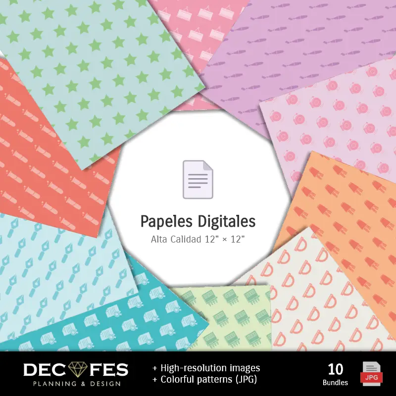 Collages | Scrapbook School - Printable Designs for Manualities