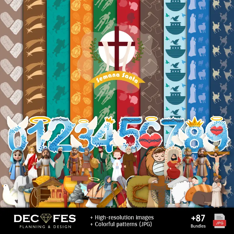 Scrapbook Semana Santa - Diseños Imprimibles para Manualidades